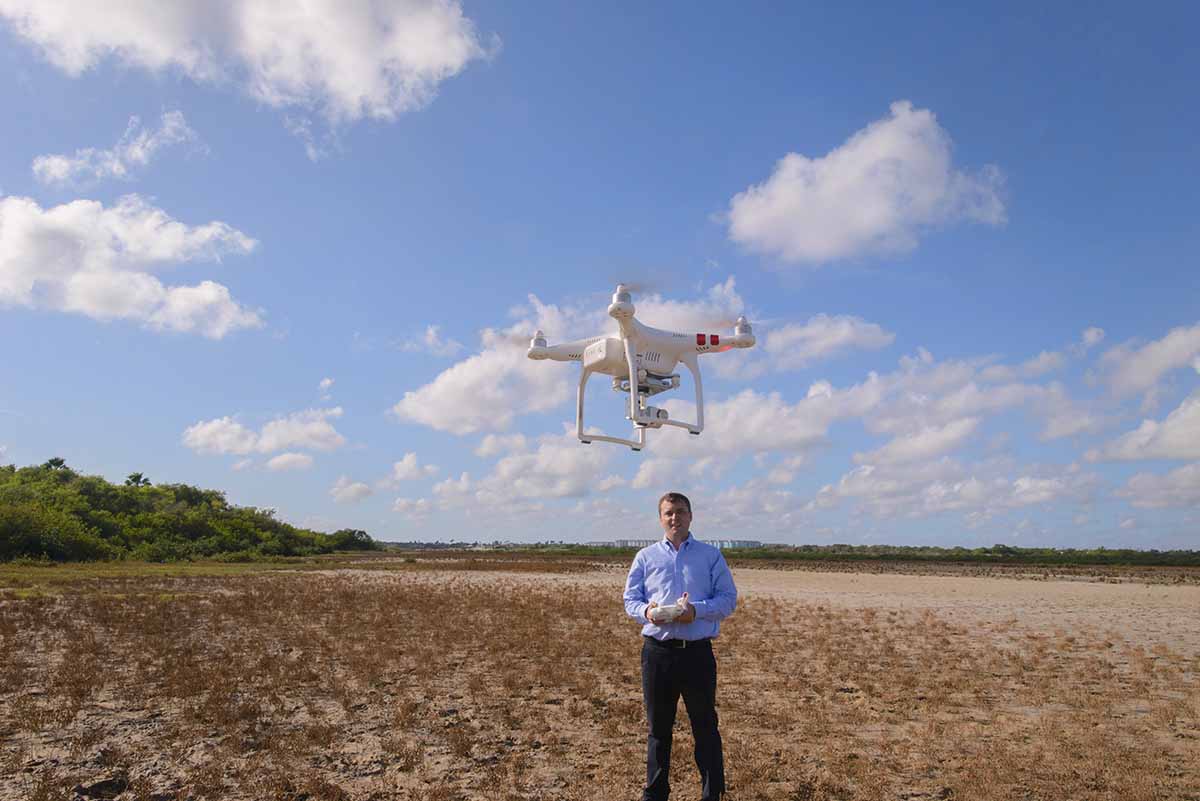 Contact NLC Tony flying a drone